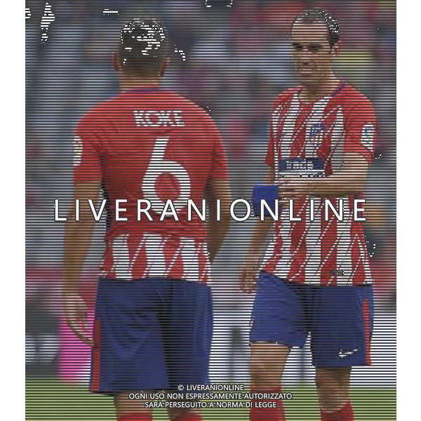 Audi Cup 2017 Semifinale Monaco di Baviera (Germania) - 01.08.2017 Atletico Madrid-Napoli Nella Foto:godin diego espulsione /Ph.Vitez-Ag. Aldo Liverani
