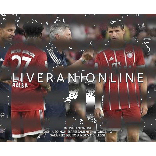 Audi Cup 2017 Semifinale Monaco di Baviera (Germania) - 01.08.2017 Bayern Monaco-Liverpool Nella Foto:ancelotti carlo - muller thomas /Ph.Vitez-Ag. Aldo Liverani