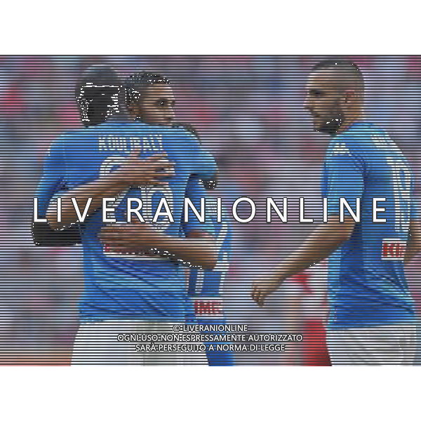 Audi Cup 2017 Finale 3/4 Monaco di Baviera (Germania) - 02.08.2017 Bayern Monaco-Napoli Nella Foto:koulibaly festeggia il gol /Ph.Vitez-Ag. Aldo Liverani