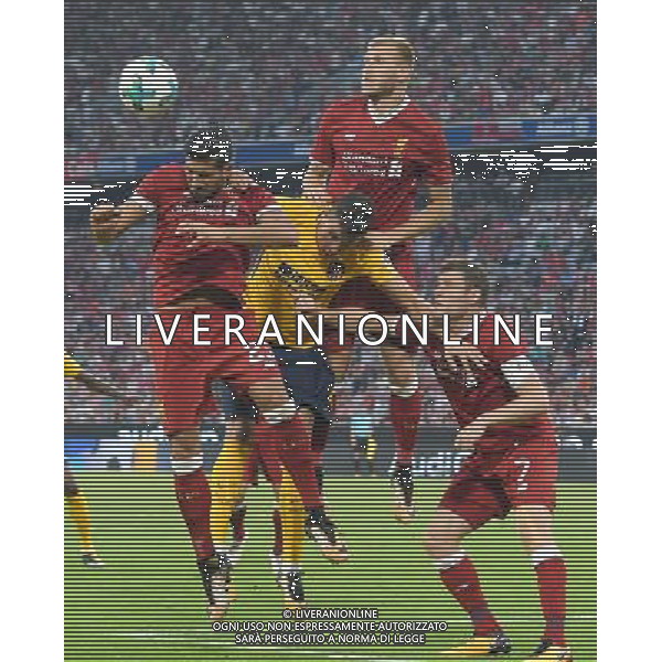 Audi Cup 2017 Finale 1/2 Posto Monaco di Baviera (Germania) - 02.08.2017 Liverpool-Atletico Madrid Nella Foto:emre can -gimenez-milner -klavan /Ph.Vitez-Ag. Aldo Liverani