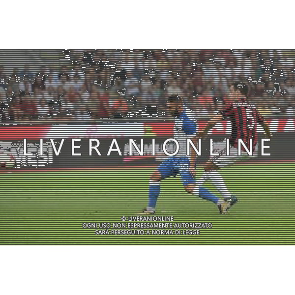 Milano 3-08-2017 Stadio Giuseppe Meazza - San Siro UEFA Europa League 3Â° turno preliminare - gara di ritorno Milan vs Universitatea Craiova nella foto Bonaventura segna 1 a 0 Milan foto Roberto Garavaglia - ag. Aldo Liverani sas