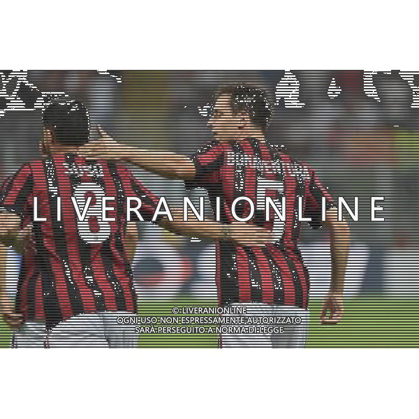 Milano 3-08-2017 Stadio Giuseppe Meazza - San Siro UEFA Europa League 3Â° turno preliminare - gara di ritorno Milan vs Universitatea Craiova nella foto Bonaventura segna 1 a 0 Milan foto Roberto Garavaglia - ag. Aldo Liverani sas