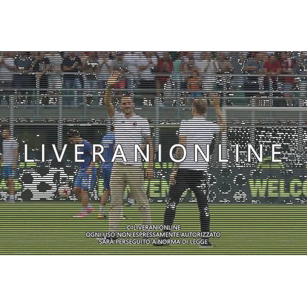 UEFA Europa League 2017/2018 Terzo Turno Eliminatorio Ritorno Milano - 03.08.2017 Milan-Universitatea Craiova Nella Foto:Presentazione a San Siro di Leonardo Bonucci e Lucas Biglia /Ph.Garbuio-Ag. Aldo Liverani