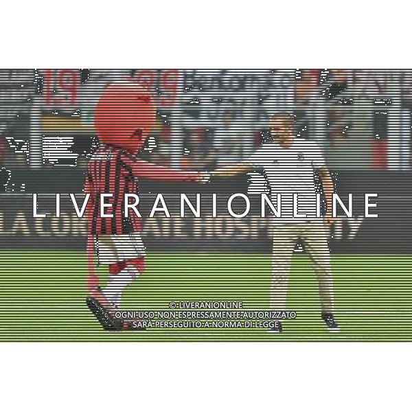 Milano 3-08-2017 Stadio Giuseppe Meazza - San Siro UEFA Europa League 3Â° turno preliminare - gara di ritorno Milan vs Universitatea Craiova nella foto presentazione di Bonucci prima della gara foto Roberto Garavaglia - ag. Aldo Liverani sas