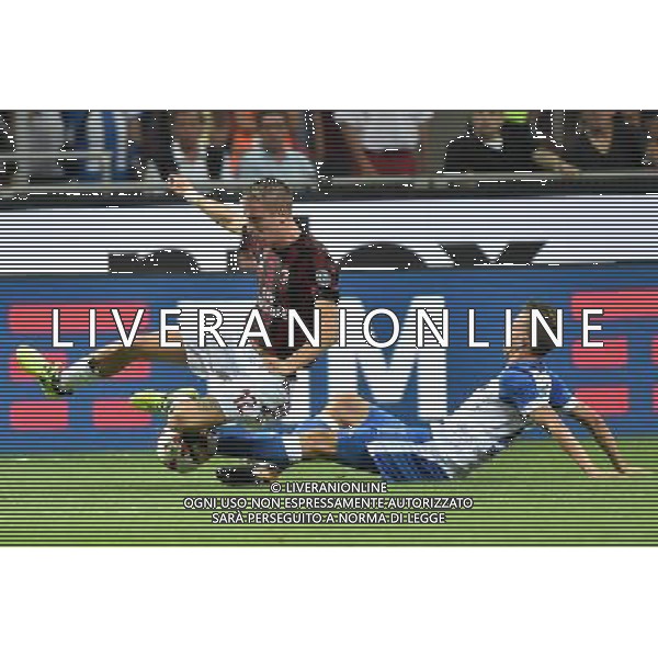 Milano 3-08-2017 Stadio Giuseppe Meazza - San Siro UEFA Europa League 3Â° turno preliminare - gara di ritorno Milan vs Universitatea Craiova nella foto Conti foto Roberto Garavaglia - ag. Aldo Liverani sas