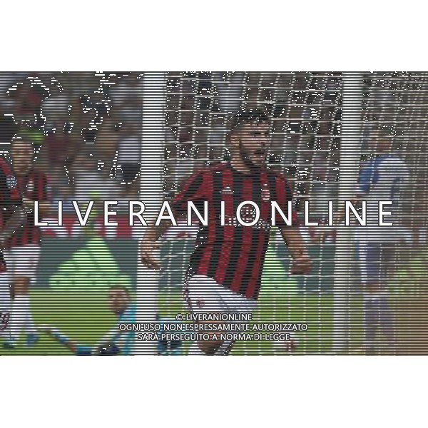 UEFA Europa League 2017/2018 Terzo Turno Eliminatorio Ritorno Milano - 03.08.2017 Milan-Universitatea Craiova Nella Foto:Esultanza Cutrone /Ph.Garbuio-Ag. Aldo Liverani
