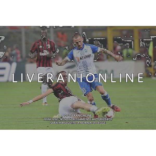 Milano 3-08-2017 Stadio Giuseppe Meazza - San Siro UEFA Europa League 3Â° turno preliminare - gara di ritorno Milan vs Universitatea Craiova nella foto Conti su Mitrita foto Roberto Garavaglia - ag. Aldo Liverani sas
