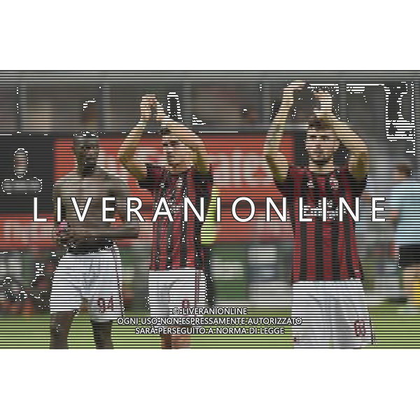 Milano 3-08-2017 Stadio Giuseppe Meazza - San Siro UEFA Europa League 3Â° turno preliminare - gara di ritorno Milan vs Universitatea Craiova nella foto Niang AndrÃ¨ Silva Cutrone foto Roberto Garavaglia - ag. Aldo Liverani sas