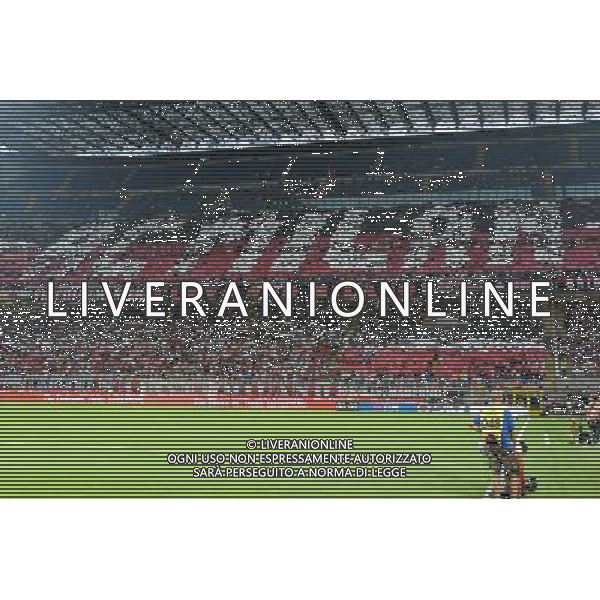 Milano 3-08-2017 Stadio Giuseppe Meazza - San Siro UEFA Europa League 3¡ turno preliminare - gara di ritorno Milan vs Universitatea Craiova nella foto tifosi in curva sud foto Roberto Garavaglia - ag. Aldo Liverani sas