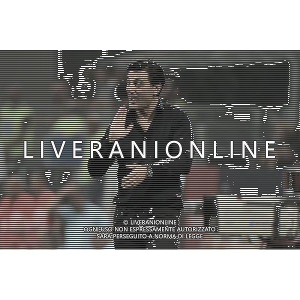 Milano 3-08-2017 Stadio Giuseppe Meazza - San Siro UEFA Europa League 3¡ turno preliminare - gara di ritorno Milan vs Universitatea Craiova nella foto Vincenzo Montella allenatore Milan foto Roberto Garavaglia - ag. Aldo Liverani sas