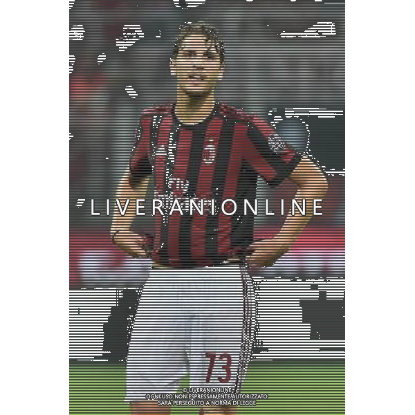Milano 3-08-2017 Stadio Giuseppe Meazza - San Siro UEFA Europa League 3¡ turno preliminare - gara di ritorno Milan vs Universitatea Craiova nella foto Manuel Locatelli (Milan) foto Roberto Garavaglia - ag. Aldo Liverani sas