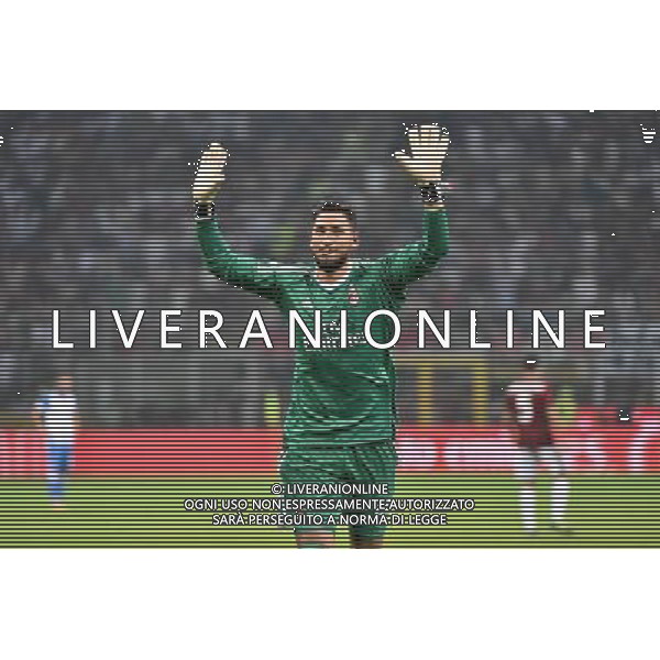 Milano 3-08-2017 Stadio Giuseppe Meazza - San Siro UEFA Europa League 3¡ turno preliminare - gara di ritorno Milan vs Universitatea Craiova nella foto Gianluigi Donnarumma (Milan) foto Roberto Garavaglia - ag. Aldo Liverani sas
