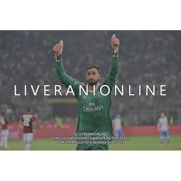 Milano 3-08-2017 Stadio Giuseppe Meazza - San Siro UEFA Europa League 3¡ turno preliminare - gara di ritorno Milan vs Universitatea Craiova nella foto Gianluigi Donnarumma (Milan) foto Roberto Garavaglia - ag. Aldo Liverani sas