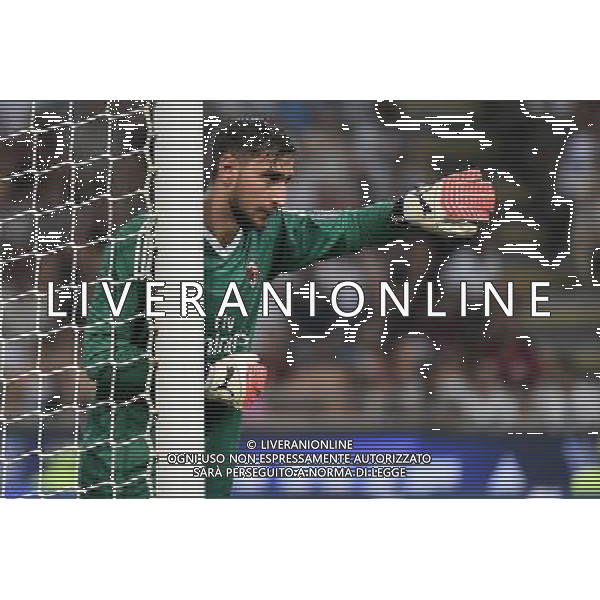 Milano 3-08-2017 Stadio Giuseppe Meazza - San Siro UEFA Europa League 3¡ turno preliminare - gara di ritorno Milan vs Universitatea Craiova nella foto Gianluigi Donnarumma (Milan) foto Roberto Garavaglia - ag. Aldo Liverani sas