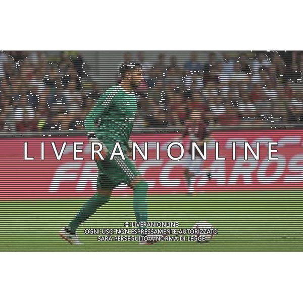 Milano 3-08-2017 Stadio Giuseppe Meazza - San Siro UEFA Europa League 3¡ turno preliminare - gara di ritorno Milan vs Universitatea Craiova nella foto Gianluigi Donnarumma (Milan) foto Roberto Garavaglia - ag. Aldo Liverani sas