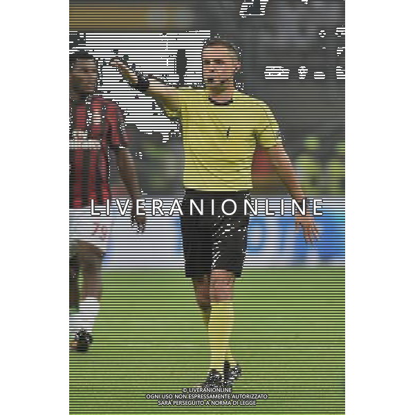 Milano 3-08-2017 Stadio Giuseppe Meazza - San Siro UEFA Europa League 3¡ turno preliminare - gara di ritorno Milan vs Universitatea Craiova nella foto l\'arbitro Nikola Popov (Bulgaria) foto Roberto Garavaglia - ag. Aldo Liverani sas