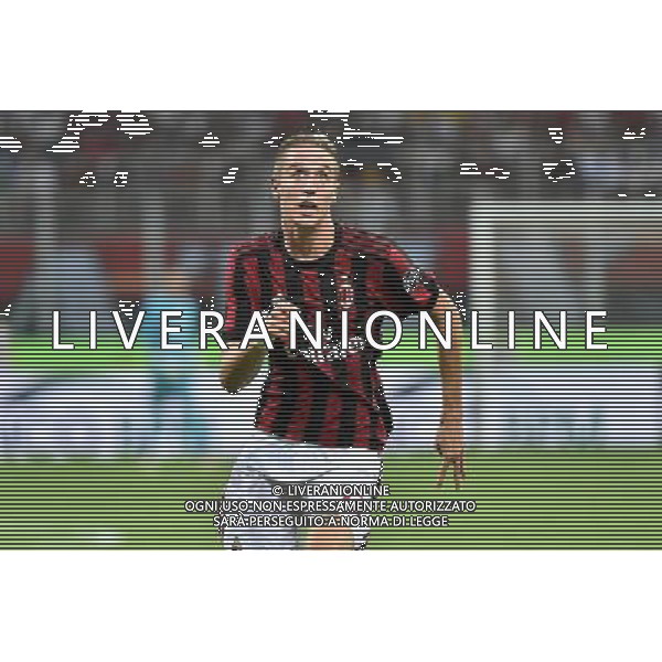 Milano 3-08-2017 Stadio Giuseppe Meazza - San Siro UEFA Europa League 3¡ turno preliminare - gara di ritorno Milan vs Universitatea Craiova nella foto Andrea Conti (Milan) foto Roberto Garavaglia - ag. Aldo Liverani sas