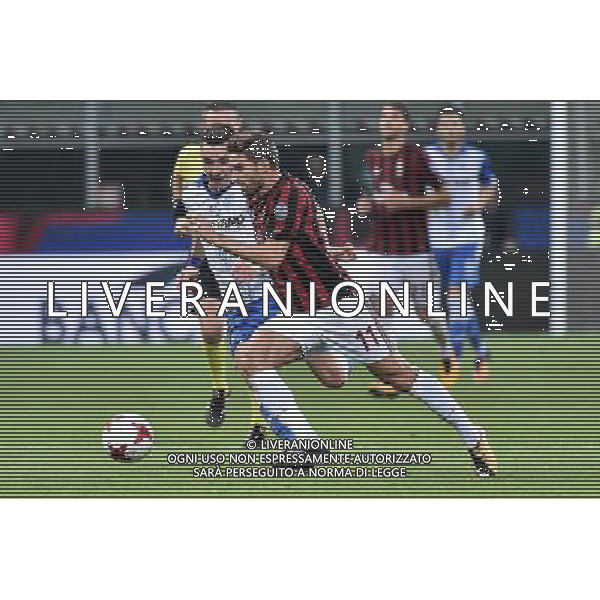 Milano 3-08-2017 Stadio Giuseppe Meazza - San Siro UEFA Europa League 3¡ turno preliminare - gara di ritorno Milan vs Universitatea Craiova nella foto Fabio Borini (Milan) foto Roberto Garavaglia - ag. Aldo Liverani sas