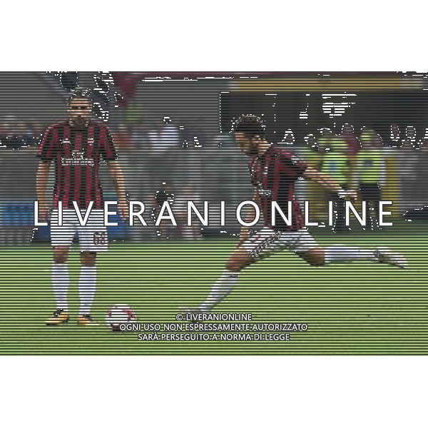 Milano 3-08-2017 Stadio Giuseppe Meazza - San Siro UEFA Europa League 3¡ turno preliminare - gara di ritorno Milan vs Universitatea Craiova nella foto Hakan Calhanoglu (Milan) e sulla SX Ricardo Rodriguez (Milan) foto Roberto Garavaglia - ag. Aldo Liverani sas