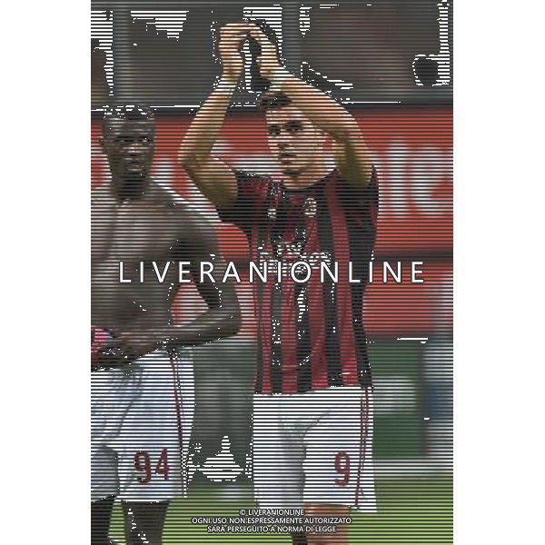 Milano 3-08-2017 Stadio Giuseppe Meazza - San Siro UEFA Europa League 3¡ turno preliminare - gara di ritorno Milan vs Universitatea Craiova nella foto Andre\' Silva (Milan) foto Roberto Garavaglia - ag. Aldo Liverani sas