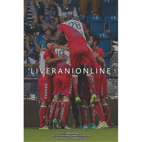 03.08.2017, Poznan , Lech Poznan - FC Utrecht , European football UEFA Europa League Lech Poznan - FC Utrecht , N Z Gyrano Kerk (Utrecht) gol bramka radosc , FOT. Adam Jastrzebowski / newspix.pl --- Newspix.pl /AGENZIA ALDO LIVERANI SAS - ITALY ONLY - EDITORIAL USE ONLY *** Local Caption *** www.newspix.pl mail us: info@newspix.pl call us: 0048 022 23 22 222 --- Polish Picture Agency by Ringier Axel Springer Poland