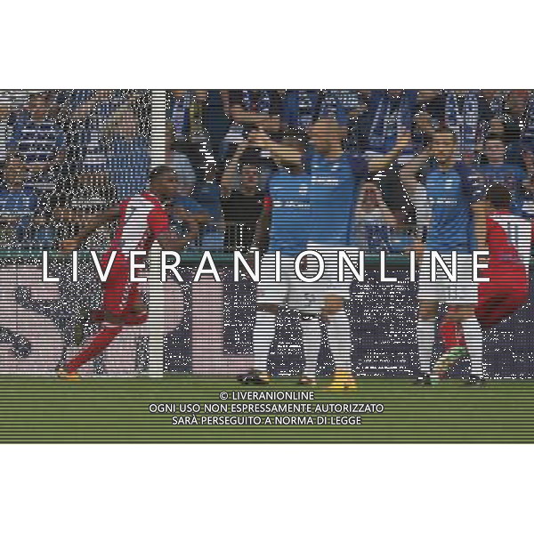 03.08.2017 POZNAN, UL.BULGARSKA INEA STADION PILKA NOZNA (FOOTBALL), LIGA EUROPY 2017/2018 , UEFA EUROPA LEAGUE TRZECIA RUNDA ELIMINACJI MECZ (GAME) LECH POZNAN - FC UTRECHT NZ. (L) GYRANO KERK RADOSC BRAMKA GOL FOTO JAKUB PIASECKI / CYFRASPORT/NEWSPIX.PL --- Newspix.pl /AGENZIA ALDO LIVERANI SAS - ITALY ONLY - EDITORIAL USE ONLY *** Local Caption *** www.newspix.pl mail us: info@newspix.pl call us: 0048 022 23 22 222 --- Polish Picture Agency by Ringier Axel Springer Poland