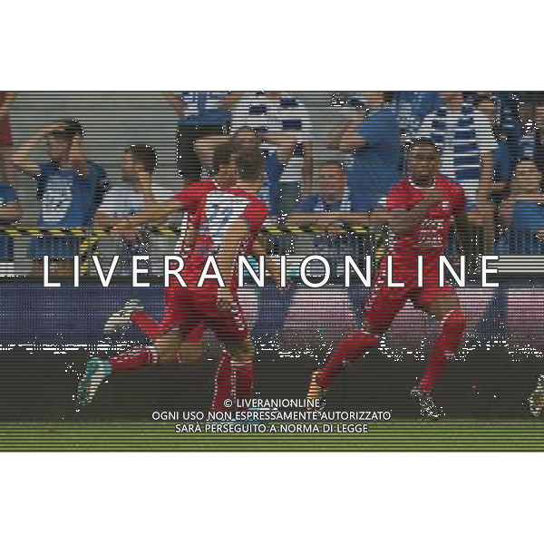 03.08.2017 POZNAN, UL.BULGARSKA INEA STADION PILKA NOZNA (FOOTBALL), LIGA EUROPY 2017/2018 , UEFA EUROPA LEAGUE TRZECIA RUNDA ELIMINACJI MECZ (GAME) LECH POZNAN - FC UTRECHT NZ. GYRANO KERK BRAMKA GOL RADOSC FOTO WOJCIECH KLEPKA / CYFRASPORT/NEWSPIX.PL --- Newspix.pl /AGENZIA ALDO LIVERANI SAS - ITALY ONLY - EDITORIAL USE ONLY *** Local Caption *** www.newspix.pl mail us: info@newspix.pl call us: 0048 022 23 22 222 --- Polish Picture Agency by Ringier Axel Springer Poland
