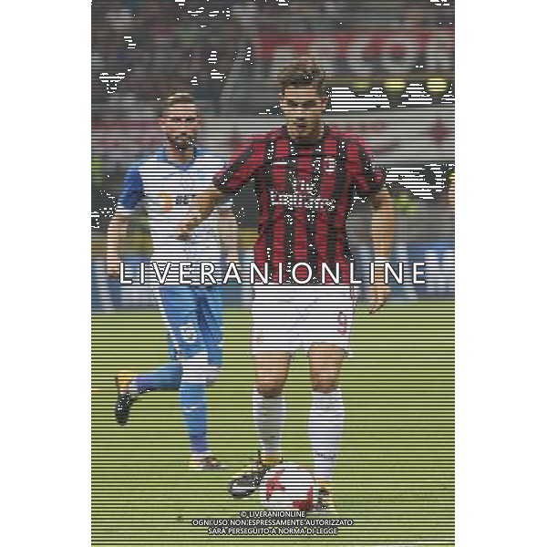 03-08-17 MILANO EUROPA LEAGUE AC MILAN VS CSU CRAIOVA NELLA FOTO:SILVA ANDRE\' FOTO PAOLA GARBUIO/AG.ALDO LIVERANI
