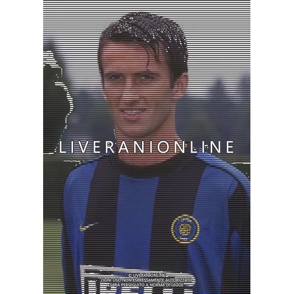 RETROSPETTIVA CHRISTIAN PANUCCI CALCIATORE NELLA FOTO CHRISTIAN PANUCCI CON LA MAGLIA DELL\'INTER AG ALDO LIVERANI SAS