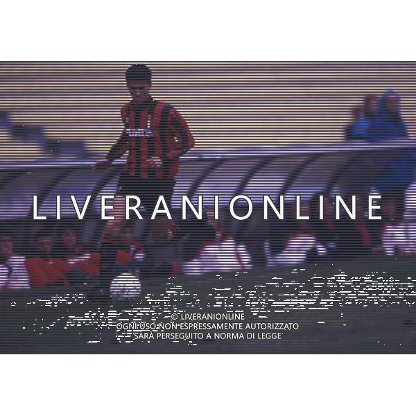 RETROSPETTIVA CHRISTIAN PANUCCI CALCIATORE NELLA FOTO CHRISTIAN PANUCCI CON LA MAGLIA DEL MILAN AG ALDO LIVERANI SAS