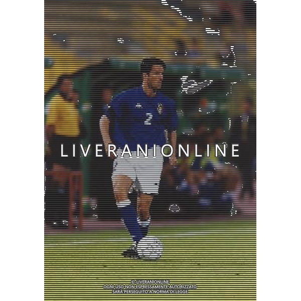 RETROSPETTIVA CHRISTIAN PANUCCI CALCIATORE NELLA FOTO CHRISTIAN PANUCCI CON LA MAGLIA DELLA NAZIONALE ITALIANA AG ALDO LIVERANI SAS