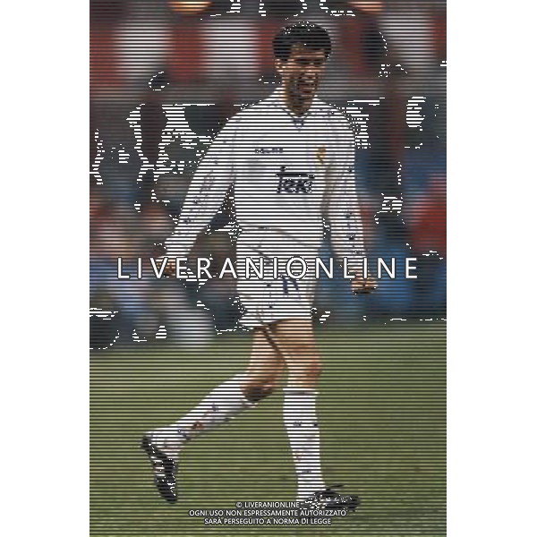 RETROSPETTIVA CHRISTIAN PANUCCI CALCIATORE NELLA FOTO CHRISTIAN PANUCCI CON LA MAGLIA DEL REAL MADRID AG ALDO LIVERANI SAS