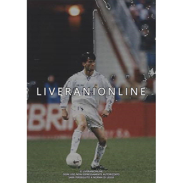 RETROSPETTIVA CHRISTIAN PANUCCI CALCIATORE NELLA FOTO CHRISTIAN PANUCCI CON LA MAGLIA DEL REAL MADRID AG ALDO LIVERANI SAS