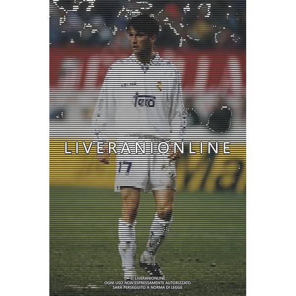 RETROSPETTIVA CHRISTIAN PANUCCI CALCIATORE NELLA FOTO CHRISTIAN PANUCCI CON LA MAGLIA DEL REAL MADRID AG ALDO LIVERANI SAS
