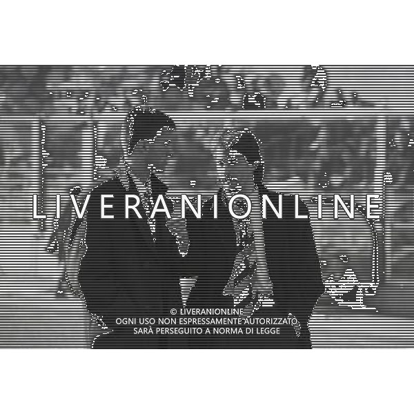 RETROSPETTIVA CHRISTIAN PANUCCI CALCIATORE NELLA FOTO CHRISTIAN PANUCCI CON MAURIZIO GANZ AG ALDO LIVERANI SAS