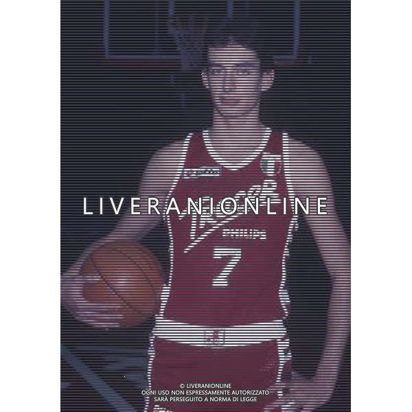 RETROSPETTIVA RICCARDO PITTIS BASKET NELLA FOTO RICCARDO PITTIS CON LA MAGLIA DELLA TRACER MILANO AG ALDO LIVERANI SAS