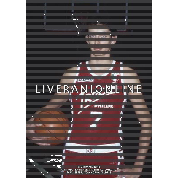 RETROSPETTIVA RICCARDO PITTIS BASKET NELLA FOTO RICCARDO PITTIS CON LA MAGLIA DELLA TRACER MILANO AG ALDO LIVERANI SAS