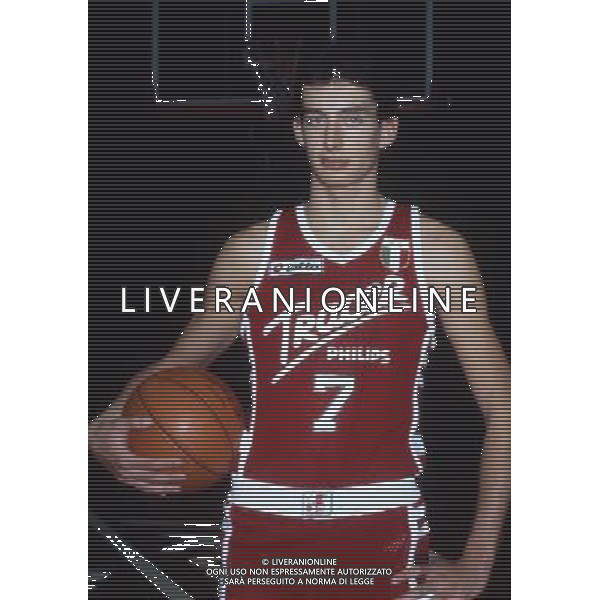 RETROSPETTIVA RICCARDO PITTIS BASKET NELLA FOTO RICARDO PITTIS CON LA MAGLIA DELLA TRACER MILANO AG ALDO LIVERANI SAS