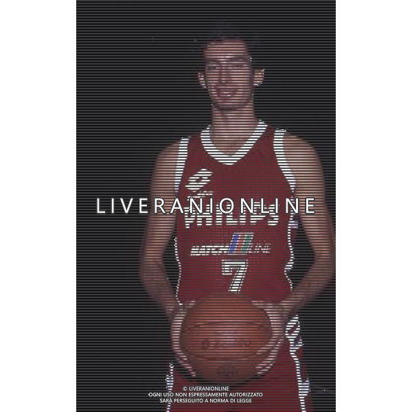 RETROSPETTIVA RICCARDO PITTIS BASKET NELLA FOTO RICARDO PITTIS CON LA MAGLIA DELLA PHILIPS MILANO AG ALDO LIVERANI SAS