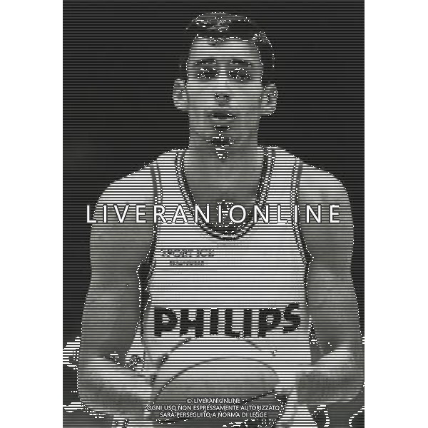 RETROSPETTIVA RICCARDO PITTIS BASKET NELLA FOTO RICARDO PITTIS CON LA MAGLIA DELLA PHILIPS MILANO AG ALDO LIVERANI SAS