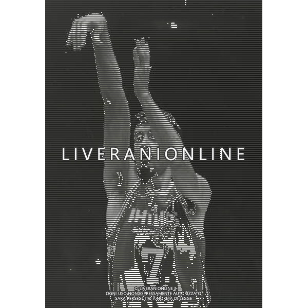 RETROSPETTIVA RICCARDO PITTIS BASKET NELLA FOTO RICARDO PITTIS CON LA MAGLIA DELLA PHILIPS MILANO AG ALDO LIVERANI SAS