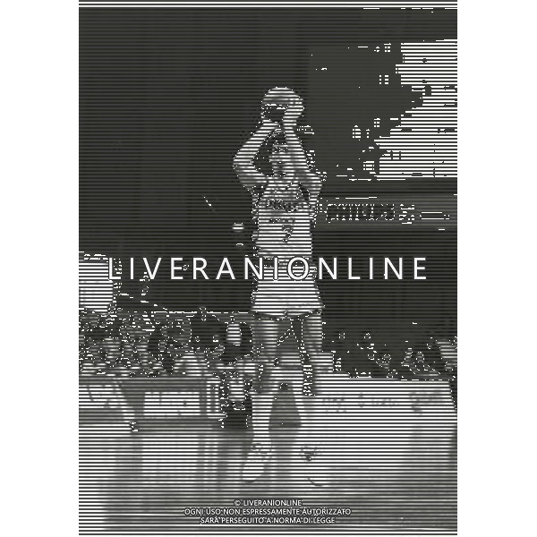RETROSPETTIVA RICCARDO PITTIS BASKET NELLA FOTO RICARDO PITTIS CON LA MAGLIA DELLA PHILIPS MILANO AG ALDO LIVERANI SAS