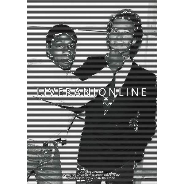 RETROSPETTIVA NINO LA ROCCA PUGILE NELLA FOTO NINO LA ROCCA CON PAULO ROBERTO FALCAO AG ALDO LIVERANI SAS