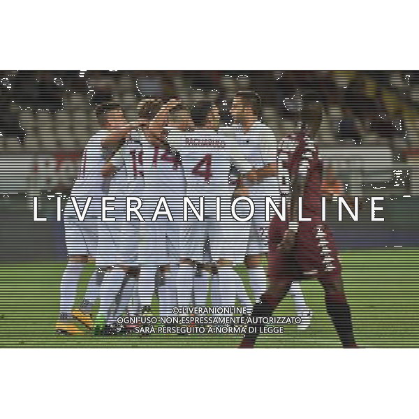 Torino 11-08-2017 Stadio Olimpico Grande Torino Coppa Italia TIM Cup - 3Â° turno Torino vs Trapani nella foto esultanza Trapani dopo l\'1 a 1 di Fazio foto Roberto Garavaglia - ag. Aldo Liverani sas