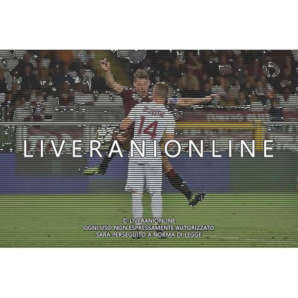 Torino 11-08-2017 Stadio Olimpico Grande Torino Coppa Italia TIM Cup - 3Â° turno Torino vs Trapani nella foto il contatto Belotti Silvestri in area il capitano granata ha chiesto il rigore ma l\'arbitro ha lasciato giocare foto Roberto Garavaglia - ag. Aldo Liverani sas