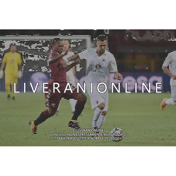 Torino 11-08-2017 Stadio Olimpico Grande Torino Coppa Italia TIM Cup - 3¡ turno Torino vs Trapani nella foto Anthony Taugourdeau (Trapani) e sulla SX Joel Obi (Torino) foto Roberto Garavaglia - ag. Aldo Liverani sas