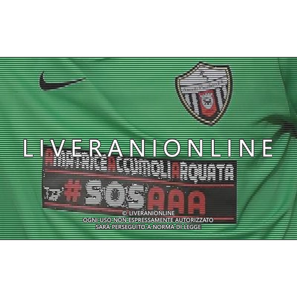 Coppa Italia TIM Cup 2017/2018 Terzo Turno Verona - 12.08.2017 Chievo-Ascoli Nella Foto: Lo sponsor della maglia di Ivan Lanni per i comuni colpiti dal terremoto /Ph.Vitez-Ag. Aldo Liverani
