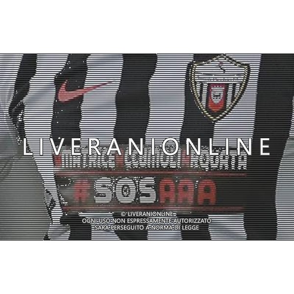 Coppa Italia TIM Cup 2017/2018 Terzo Turno Verona - 12.08.2017 Chievo-Ascoli Nella Foto: Lo sponsor sulla maglia di Enrico Baldini per i comuni colpiti dal terremoto /Ph.Vitez-Ag. Aldo Liverani