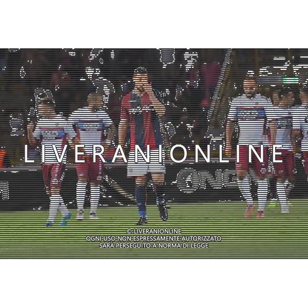 Bologna - Cittadella Coppa Italia TIM Cup 2017/2018 Terzo Turno Bologna - 12.08.2017 nella foto Esultanza cittadella - delusione Mattia Destro ©Optimafoto/AGENZIA ALDO LIVERANI SAS