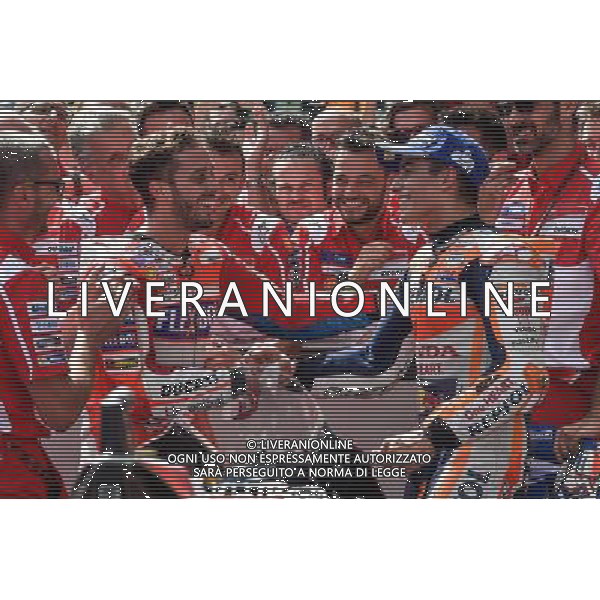 13.08.2017. RedBull Ring, Spielberg, Austria.Andrea Dovizioso e Marc MArquez ©Piazzolla/AGENZIA ALDO LIVERANI SAS Motomondiale Gara MotoGp Austria RedBull Ring, Spielberg, 13.08.2017